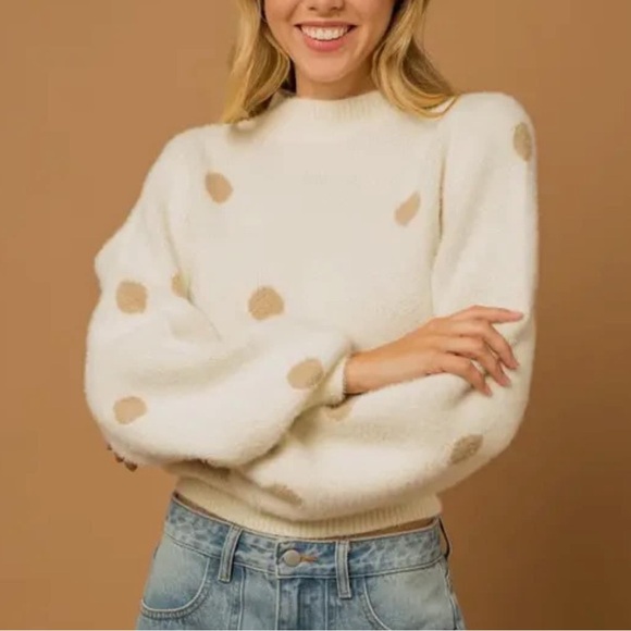 Pretty in Polka Dots Sweater - Picture 1 of 3